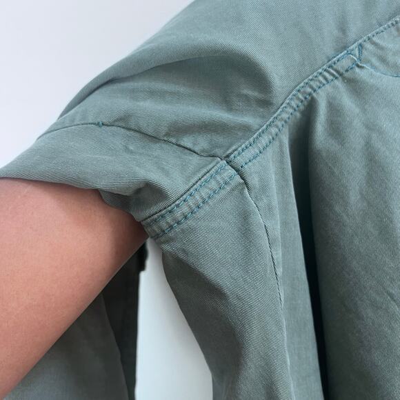 Sundance Sage Green Cargo Pants Size 6 Pull String Boho Cottage Casual Outdoor - Picture 8 of 8